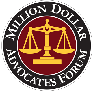 A picture of the million dollar advocates forum logo.